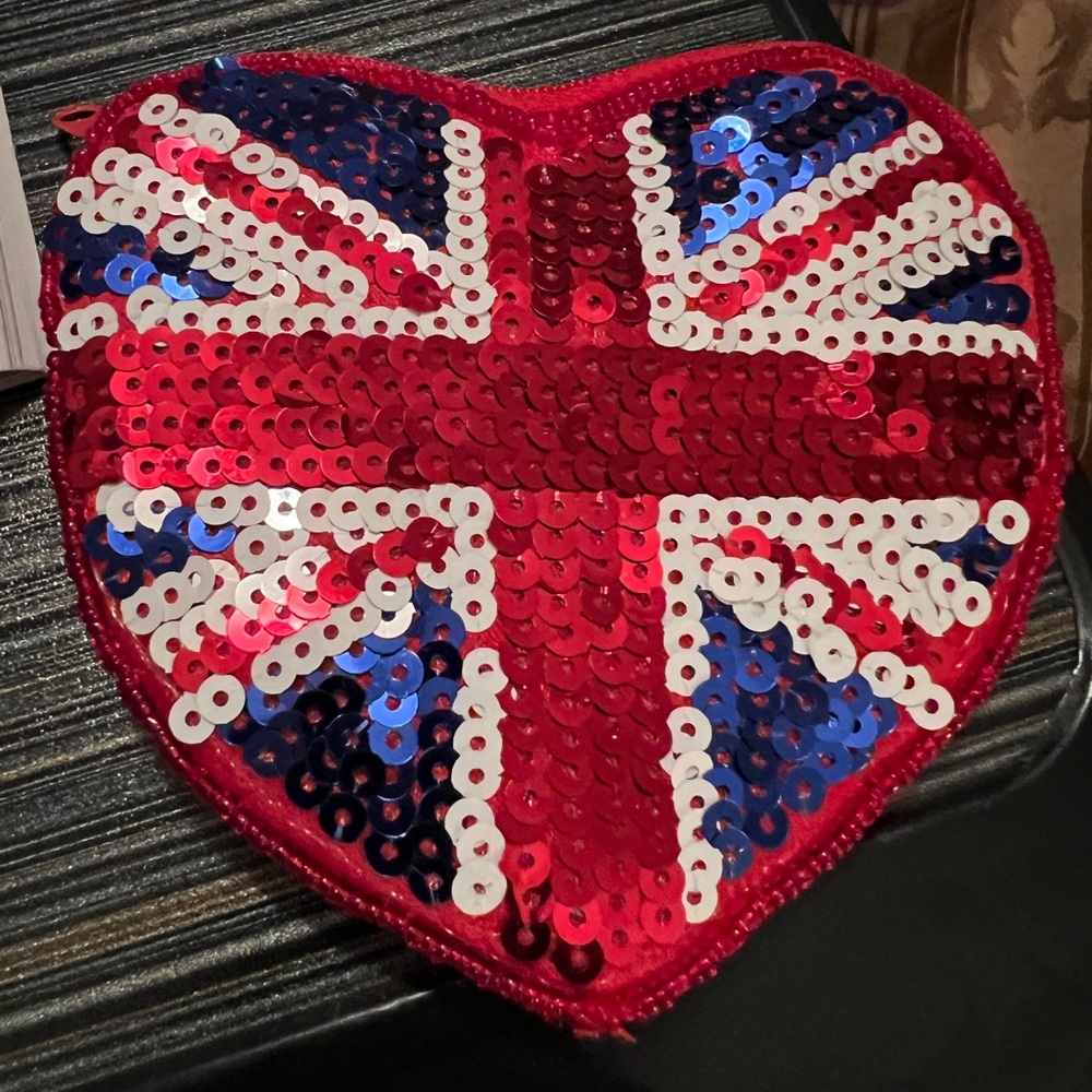 British Sequin Coin Wallet